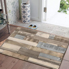 Wood Print Kitchen Floor Mat Non-slip Washable Absorbent Anti-fouling Home Mat