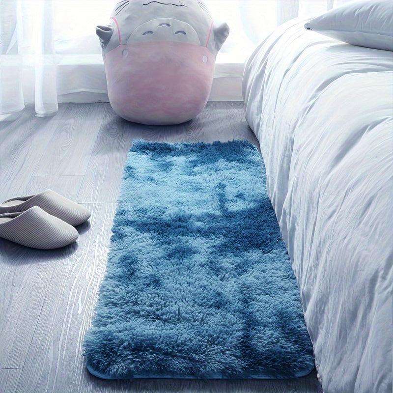 Fluffy Soft Plush Area Rugs For Girls Bedroom Tie Dyed Shaggy Rugs