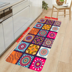 Colorful Boho Kitchen Mat Non Slip Waterproof Entrance Doormat