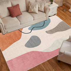 Morandi Art Area Rugs For Living Room Washable Mid Century Modern Rugs