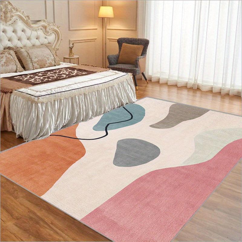 Morandi Art Area Rugs For Living Room Washable Mid Century Modern Rugs