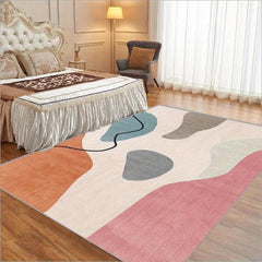 Morandi Art Area Rugs For Living Room Washable Mid Century Modern Rugs