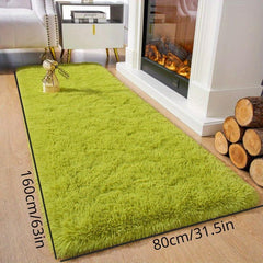 Soft Green Shaggy Rug Fluffy Bedroom Carpet Plush Area Rug