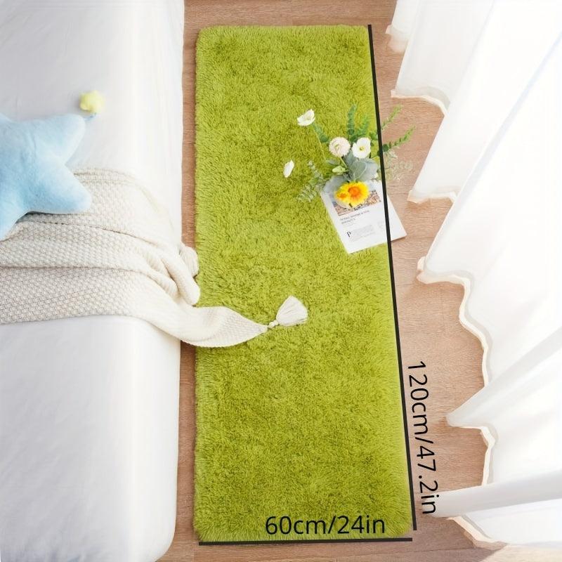 Soft Green Shaggy Rug Fluffy Bedroom Carpet Plush Area Rug