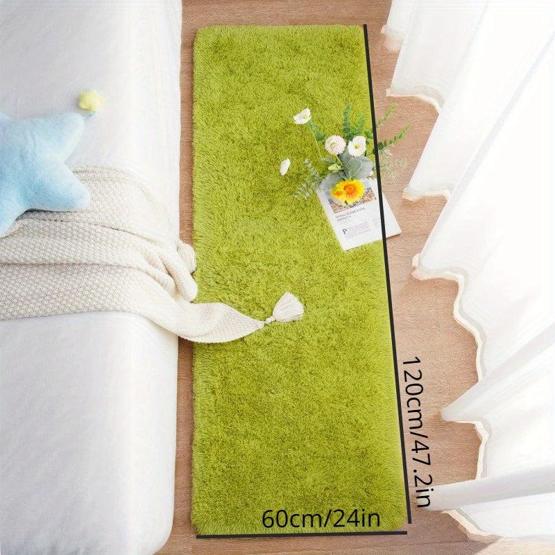 Soft Green Shaggy Rug Fluffy Bedroom Carpet Plush Area Rug