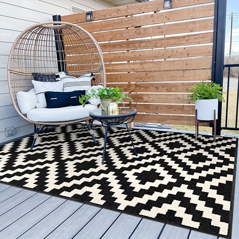 Modern Geometric Area Rug for Living Room Bedroom