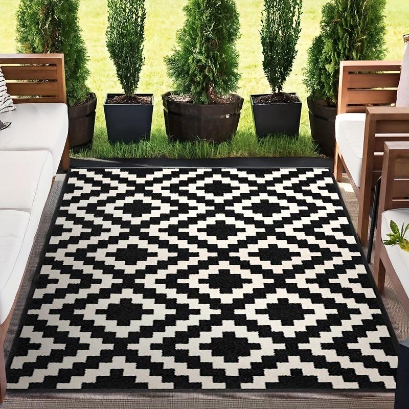 Modern Geometric Area Rug for Living Room Bedroom