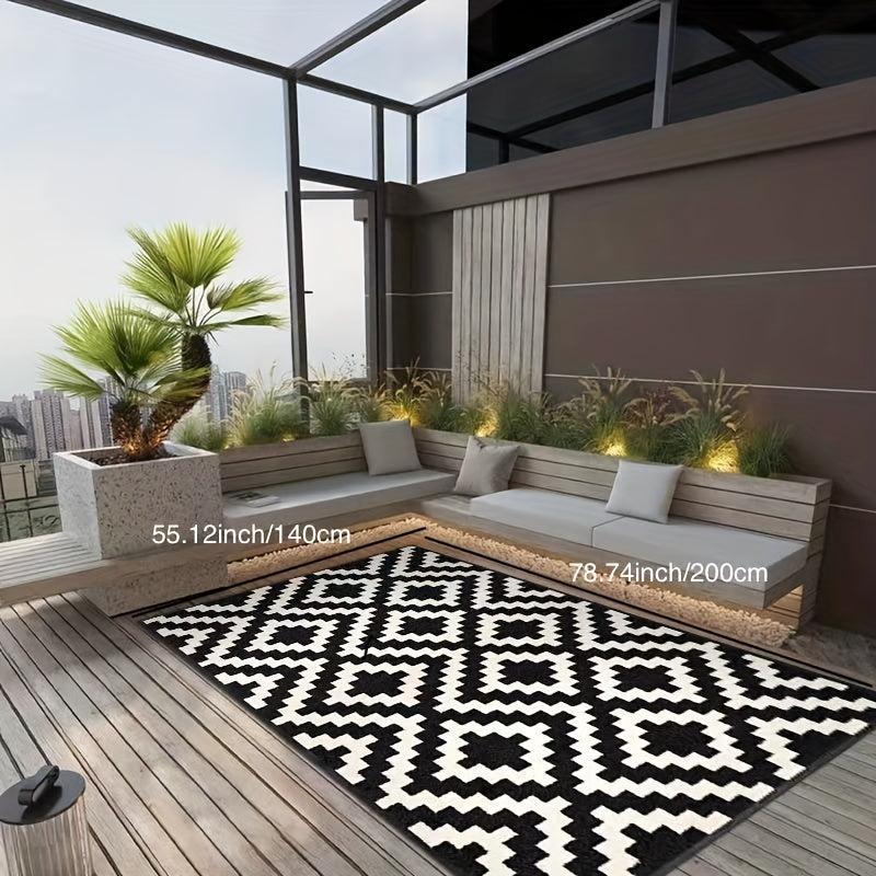 Modern Geometric Area Rug for Living Room Bedroom