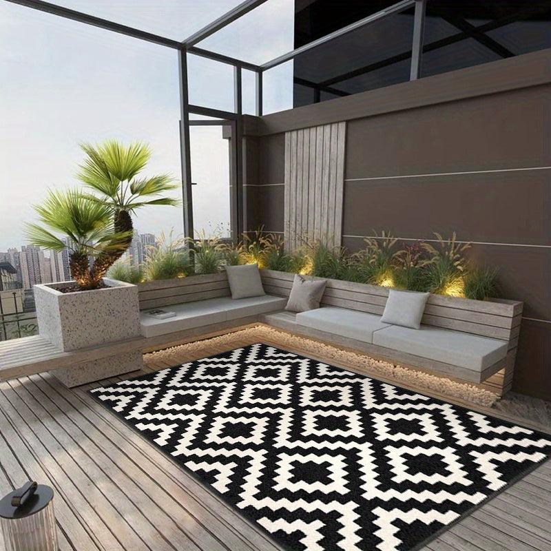 Modern Geometric Area Rug for Living Room Bedroom