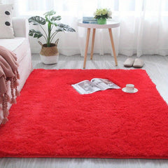 1pc Soft Plush Shag Area Rugs For Living Room Fluffy Shaggy Floor Carpet