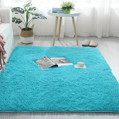 1pc Soft Plush Shag Area Rugs For Living Room Fluffy Shaggy Floor Carpet