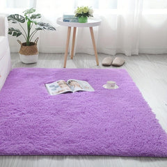 1pc Soft Plush Shag Area Rugs For Living Room Fluffy Shaggy Floor Carpet