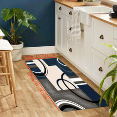 Modern Geometric Kitchen Mat Anti Fatigue Anti Slip Absorbent