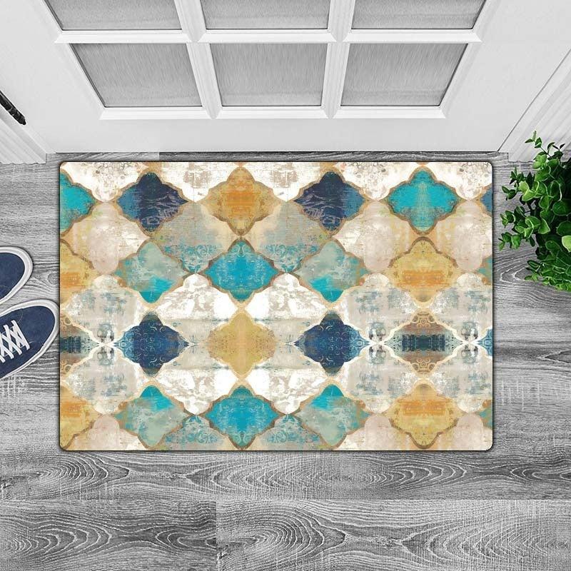 Colorful Abstract Living Room Rug