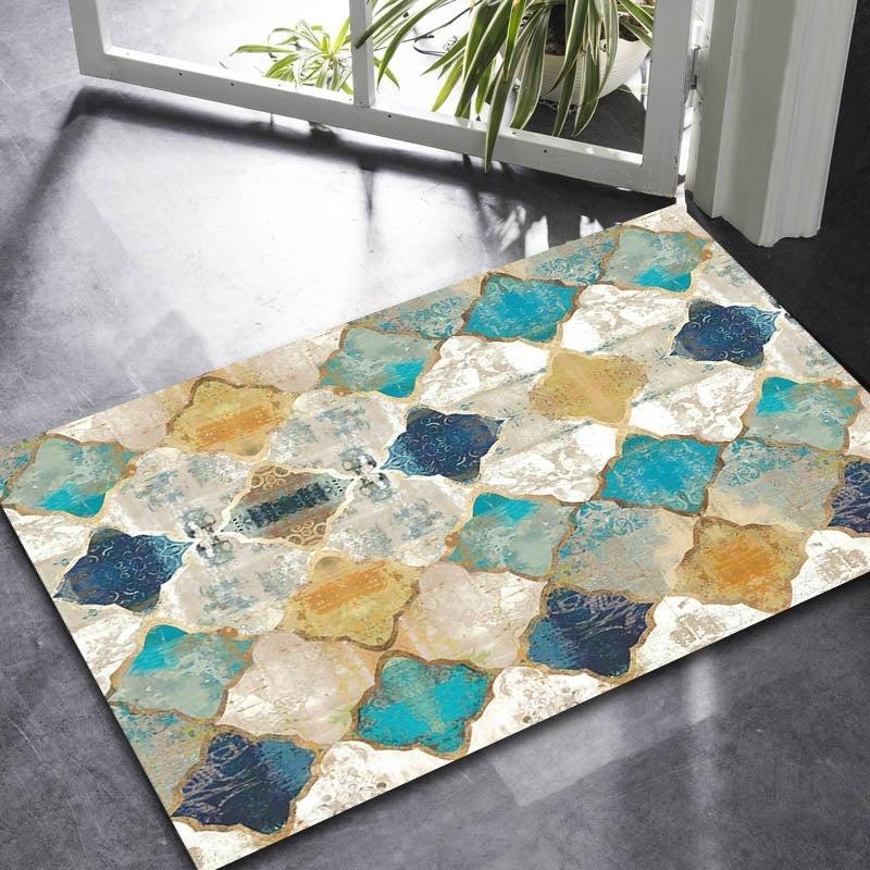 Colorful Abstract Living Room Rug