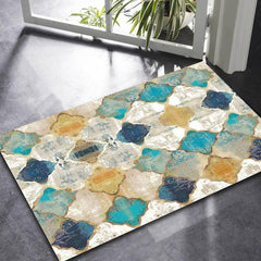 Colorful Abstract Living Room Rug