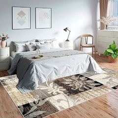 Pastiche Contemporary Floral Patchwork Carpet Indoor Area Rug