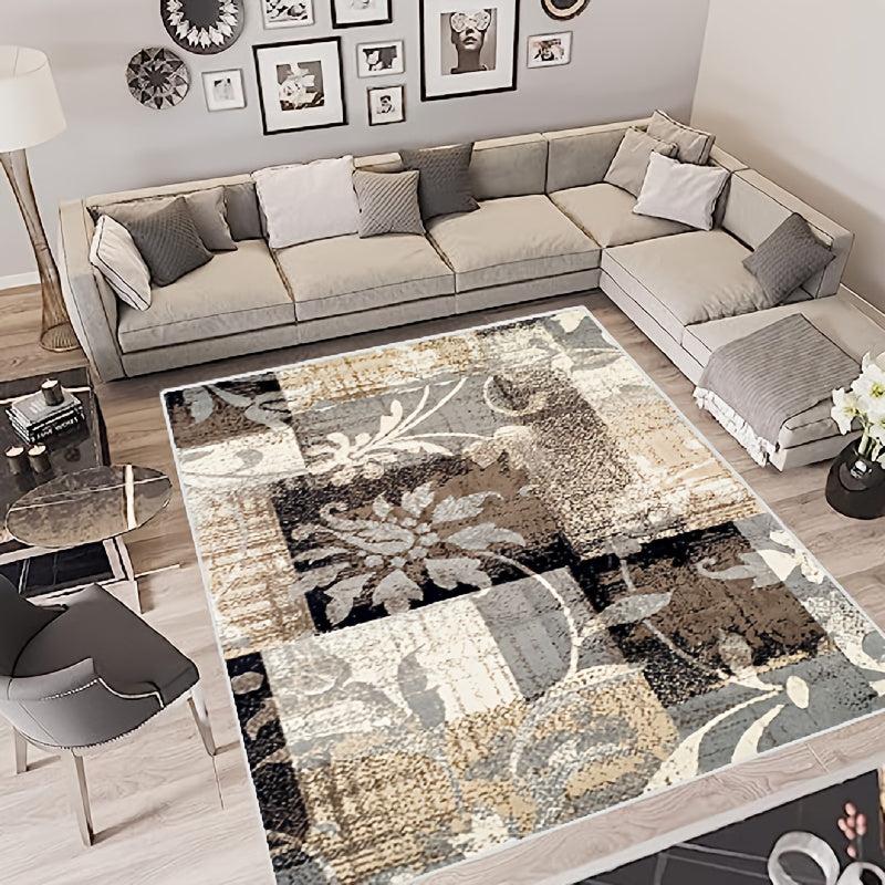 Pastiche Contemporary Floral Patchwork Carpet Indoor Area Rug