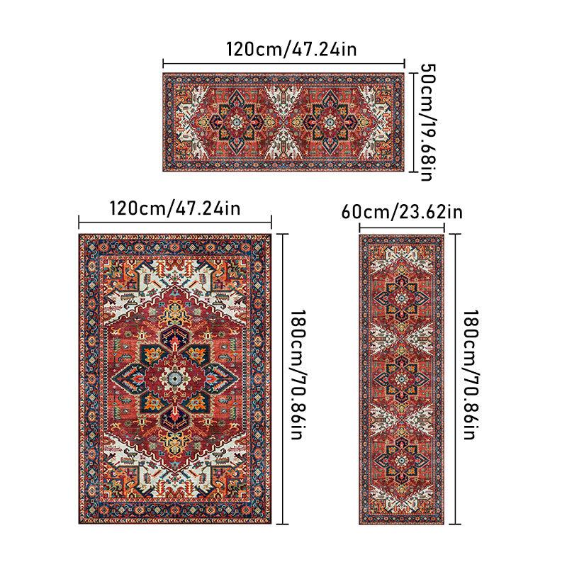 Vintage American Persian Area Rug - Non Slip and Washable