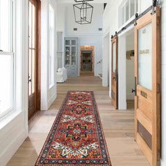 Vintage American Persian Area Rug - Non Slip and Washable