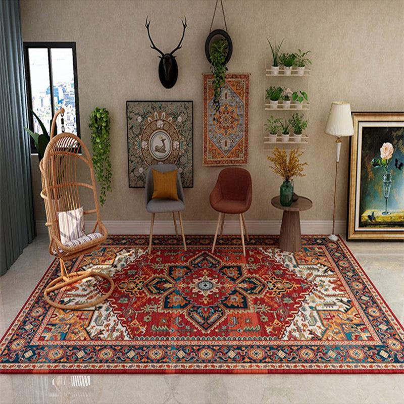 Vintage American Persian Area Rug - Non Slip and Washable