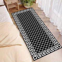 Plaid Extra Long Hallway Rug Soft Non Slip Washable Floor Mat