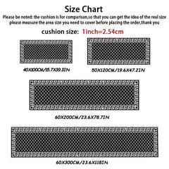 Plaid Extra Long Hallway Rug Soft Non Slip Washable Floor Mat