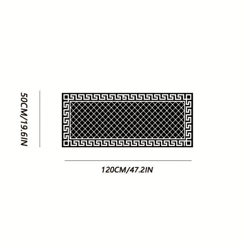 Plaid Extra Long Hallway Rug Soft Non Slip Washable Floor Mat