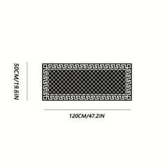 Plaid Extra Long Hallway Rug Soft Non Slip Washable Floor Mat