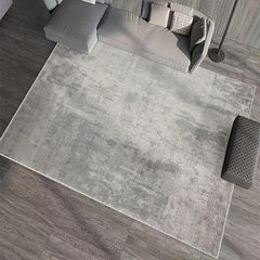 Grey Plush Floor Mat Indoor Mat Living Room Mat Throw Rug Shaggy Mat Non-slip