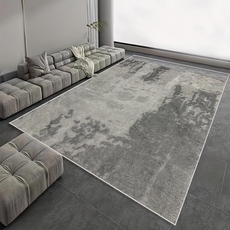 Grey Plush Floor Mat Indoor Mat Living Room Mat Throw Rug Shaggy Mat Non-slip