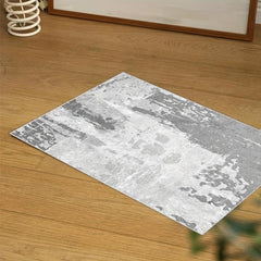 Grey Plush Floor Mat Indoor Mat Living Room Mat Throw Rug Shaggy Mat Non-slip