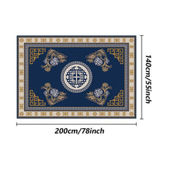 Vintage Oriental Living Room Carpet Plush Mat for Sofa Coffee Table