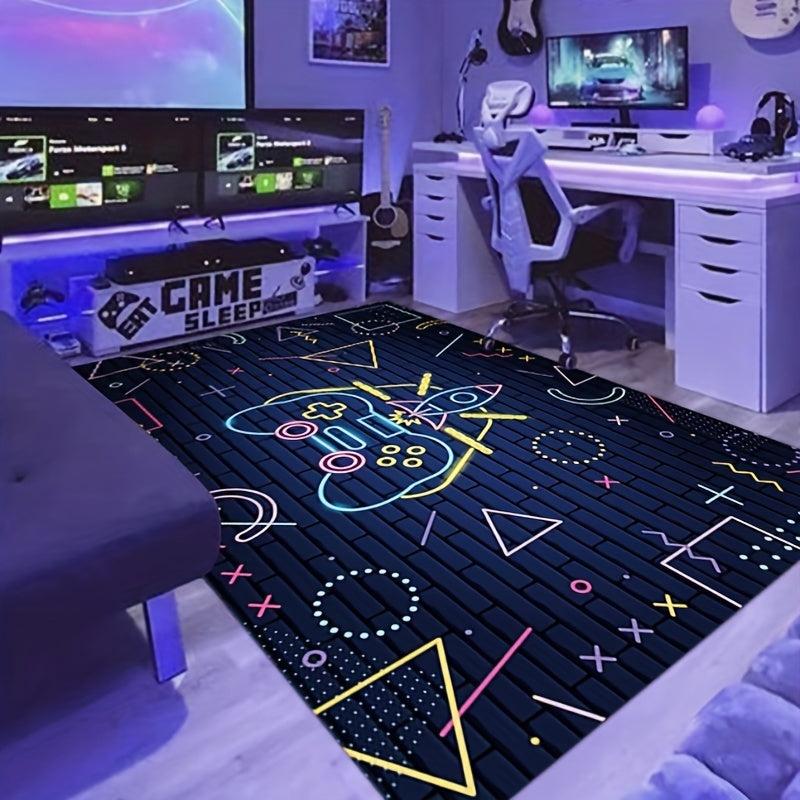 Anti Slip Gamer Carpet for Kids Large Video Gaming Rug Polyester Yoga Mat