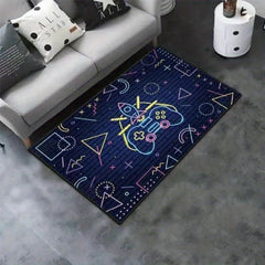 Anti Slip Gamer Carpet for Kids Large Video Gaming Rug Polyester Yoga Mat