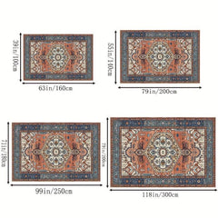 Vintage Boho Area Rug Soft Anti Fatigue & Non Slip