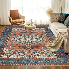 Vintage Boho Area Rug Soft Anti Fatigue & Non Slip