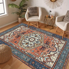 Vintage Boho Area Rug Soft Anti Fatigue & Non Slip