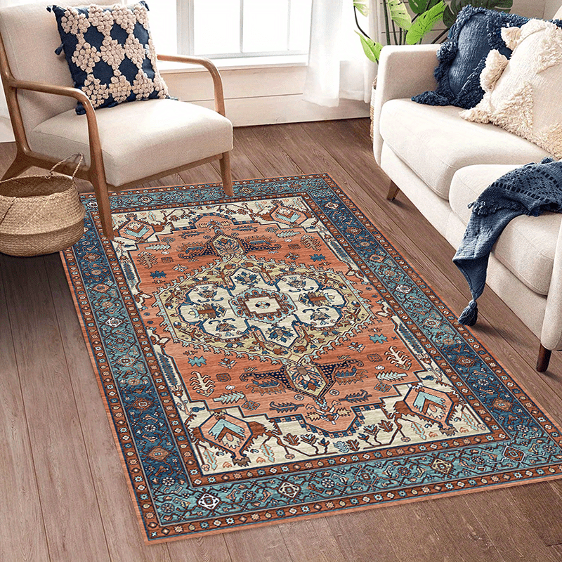 Vintage Boho Area Rug Soft Anti Fatigue & Non Slip
