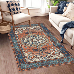 Vintage Boho Area Rug Soft Anti Fatigue & Non Slip