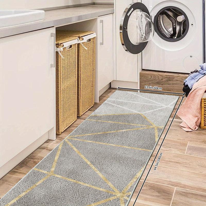 Soft Non Slip Kitchen Rug 2'x10' Oriental Runner Machine Washable