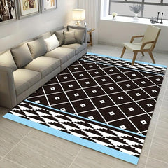 Modern Crystal Velvet Area Rug Soft Non Slip Sofa Floor Mat 47 x 62