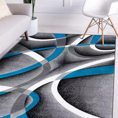 Modern Abstract Rug Soft and Durable TPR Base Material
