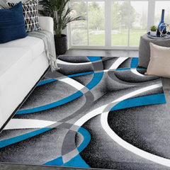 Modern Abstract Rug Soft and Durable TPR Base Material