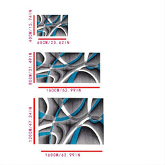 Modern Abstract Rug Soft and Durable TPR Base Material