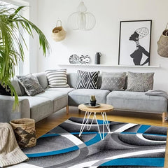 Modern Abstract Rug Soft and Durable TPR Base Material