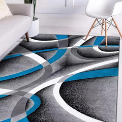 Modern Abstract Rug Soft and Durable TPR Base Material