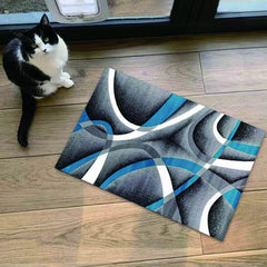 Modern Abstract Rug Soft and Durable TPR Base Material