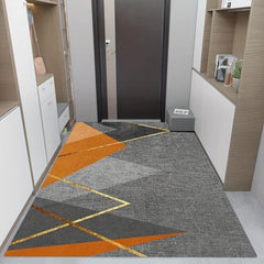Modern Geometric Area Rug Non Shedding Grey Floor Carpet