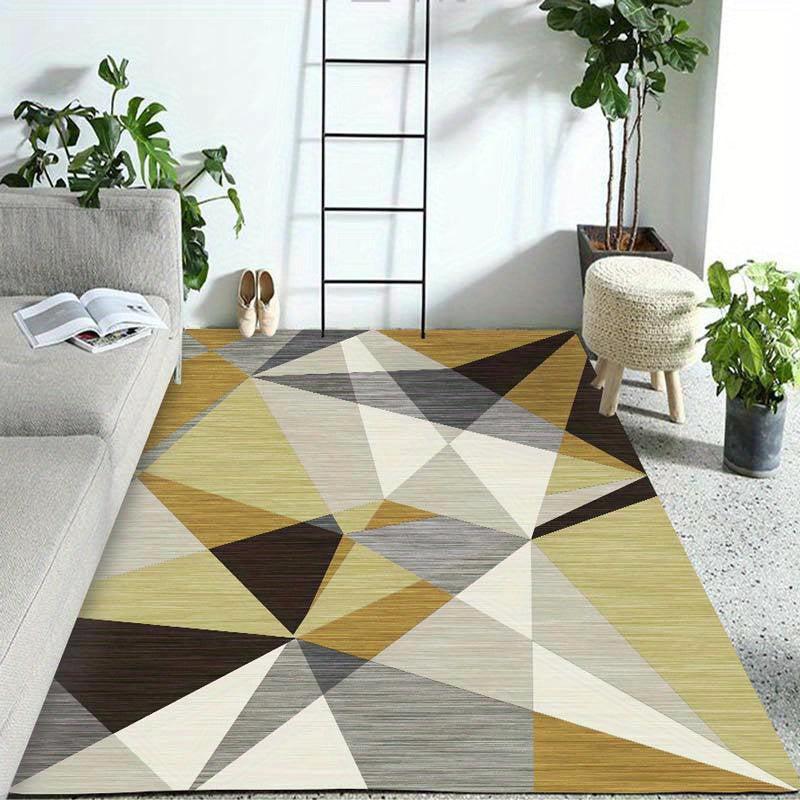 Geometric Area Rug Soft Velvet Carpet